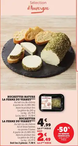 Bi1 Buchettes nature la ferme du vernet offre