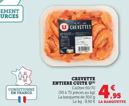 Bi1 Crevette entiere cuite u offre