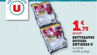 Bi1 Betteraves rouges entieres u offre