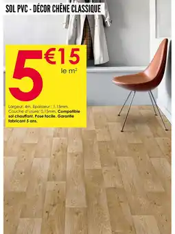Décor Discount Sol PVC - Décor chêne classique offre