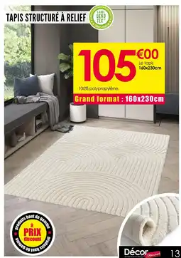 Décor Discount Tapis structuré à relief offre