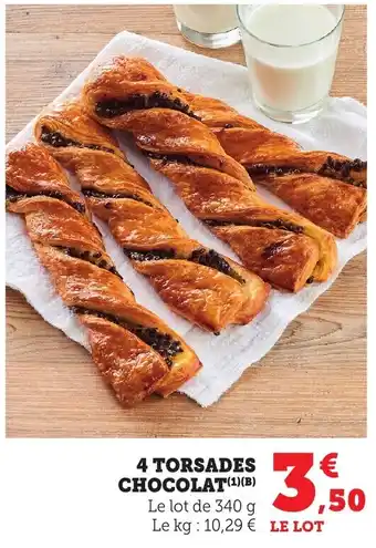 Bi1 4 torsades chocolat offre