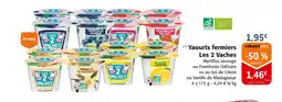 Colruyt Les 2 Vaches Yaourts fermiers offre