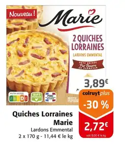 Colruyt Marie Quiches Lorraines offre