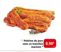 Colruyt Poitrine de porc sans os tranchée marinée offre