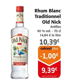 Colruyt Old Nick Rhum Blanc Traditionnel offre