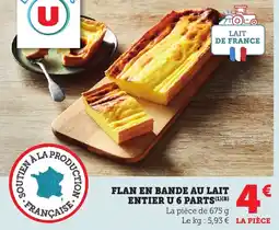 Bi1 Flan en bande au lait entier u 6 parts offre