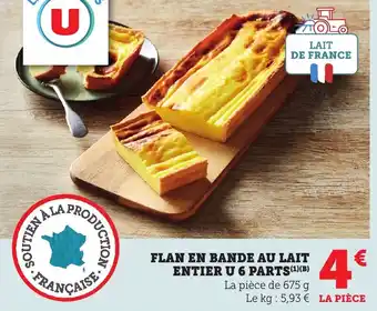 Bi1 Flan en bande au lait entier u 6 parts offre