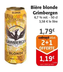 Colruyt Grimbergen Bière blonde offre