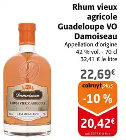 Colruyt Damoiseau Rhum vieux agricole Guadeloupe VO offre