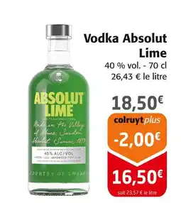 Colruyt Absolut Vodka Lime offre