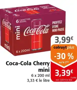 Colruyt Coca-Cola Coca-Cola Cherry mini offre