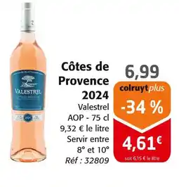 Colruyt Valestrel Côtes de Provence 2024 offre