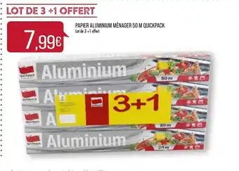 Match Papier aluminum ménager 50 m quickpack offre