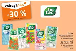 Colruyt Tic-Tac offre