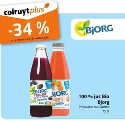 Colruyt Bjorg 100 % jus Bio offre