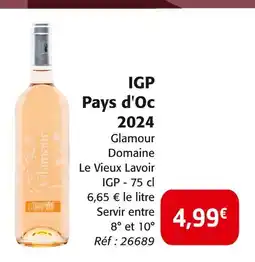 Colruyt Domaine Le Vieux Lavoir IGP pays d'oc 2024 offre
