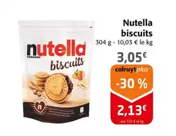 Colruyt Ferrero Nutella biscuits offre