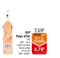 Colruyt LYV IGP Pays d'oc offre