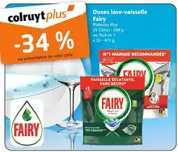 Colruyt Fairy Doses lave-vaisselle offre