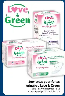 Colruyt Love & Green Serviettes pour fuites urinaires offre