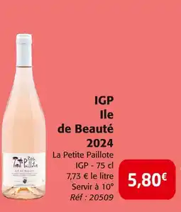 Colruyt La Petite Paillote IGP ile de beauté 2024 offre