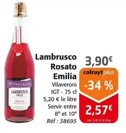Colruyt Vilaveroni Lambrusco Rosato Emilia offre