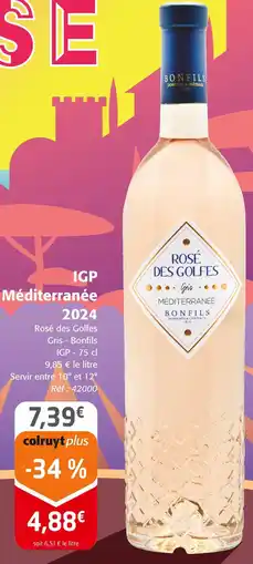 Colruyt BONFILS IGP méditerranée 2024 offre