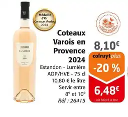 Colruyt Estandon Coteaux varois en provence 2024 offre