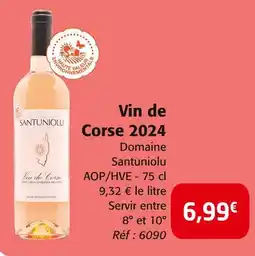 Colruyt Domaine Santuniolu Vin de corse 2024 offre