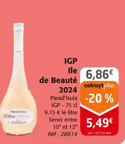 Colruyt Parad'Isula IGP Ile de Beauté 2024 offre