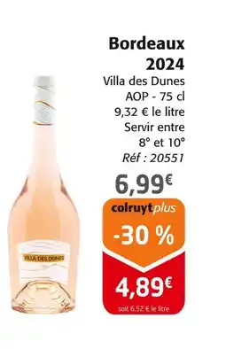 Colruyt Villa des Dunes Bordeaux 2024 offre