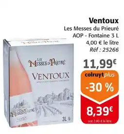 Colruyt LES MESSES DU PRIEURÉ Ventoux offre