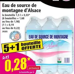 Norma Eau de source de montagne d’Alsace offre