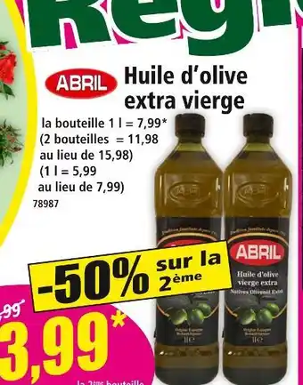 Norma ABRIL Huile d'olive extra vierge offre