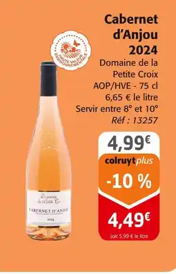 Colruyt Domaine de la Petite Croix Cabernet d'Anjou 2024 offre