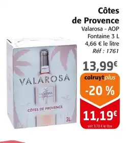 Colruyt Valarosa Côtes de Provence offre