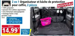 Norma DIAMOND CAR 2 en 1 Organisateur et bâche de protection pour coffre, 2 pièces offre