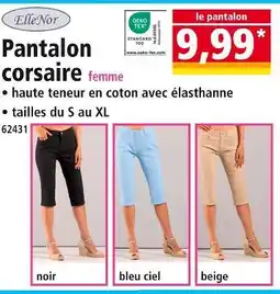 Norma ELLENOR Pantalon corsaire femme offre