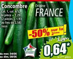 Norma Concombre de France Concombre offre