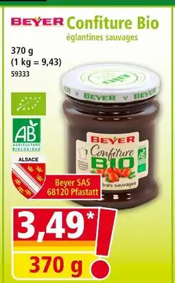 Norma BEYER Confiture Bio églantines sauvages offre