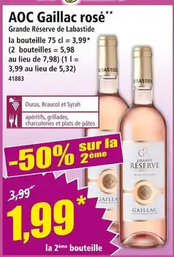 Norma Grande Réserve de Labastide AOC Gaillac rosé offre