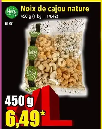 Norma Holy Fruits Noix de cajou nature offre