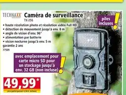 Norma TECHNAXX GERMANY Caméra de surveillance offre