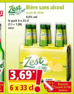 Norma Zest Bière sans alcool offre