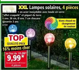 Norma I-Glow XXL Lampes solaires, 4 pièces offre