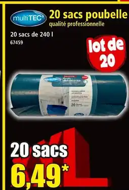 Norma multiTEC 20 sacs poubelle offre