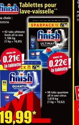 Norma Finish Tablettes pour lave-vaisselle offre