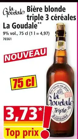 Norma La Goudale Bière blonde triple 3 céréales offre