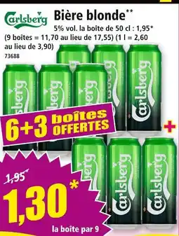 Norma CARLSBERG Bière blonde offre